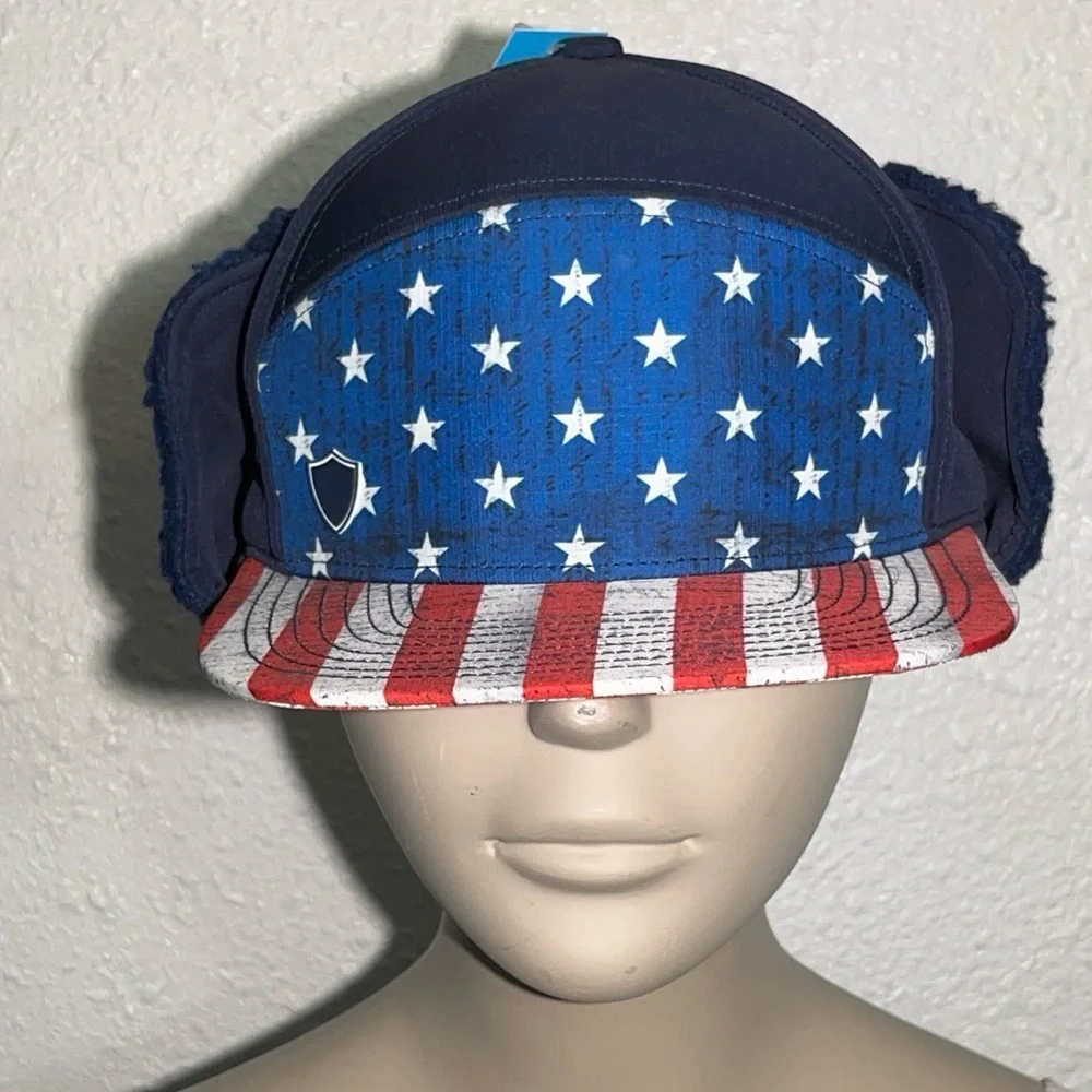 Sa Bill trapper American flag hat